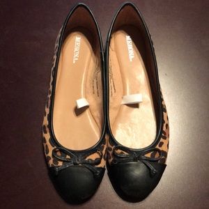 Leopard print merona flats size 6
